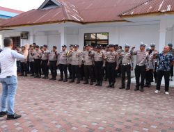 Polresta Deli Serdang Terjunkan Personil Untuk Pengamanan Pendaftaran Paslon Bupati-Wakil Bupati Deli Serdang Dalam Pilkada Serentak 2024