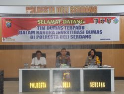 Kunjungan Kerja Tim Investigasi Dumas Terpadu Poldasu di Polresta Deli Serdang