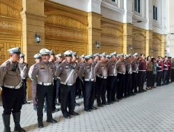 Polresta Deli Serdang Laksanakan Apel Kesiapan Pengamanan Kunjungan Presiden RI