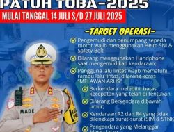 POLDA SUMUT GELAR OPERASI PATUH TOBA 2026 SELAMA 14 HARI, Fokus Tertibkan Pelanggar Lalu Lintas Demi Keselamatan